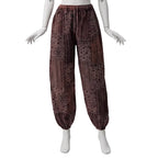 Patchwork Geometric Print Harem Pants