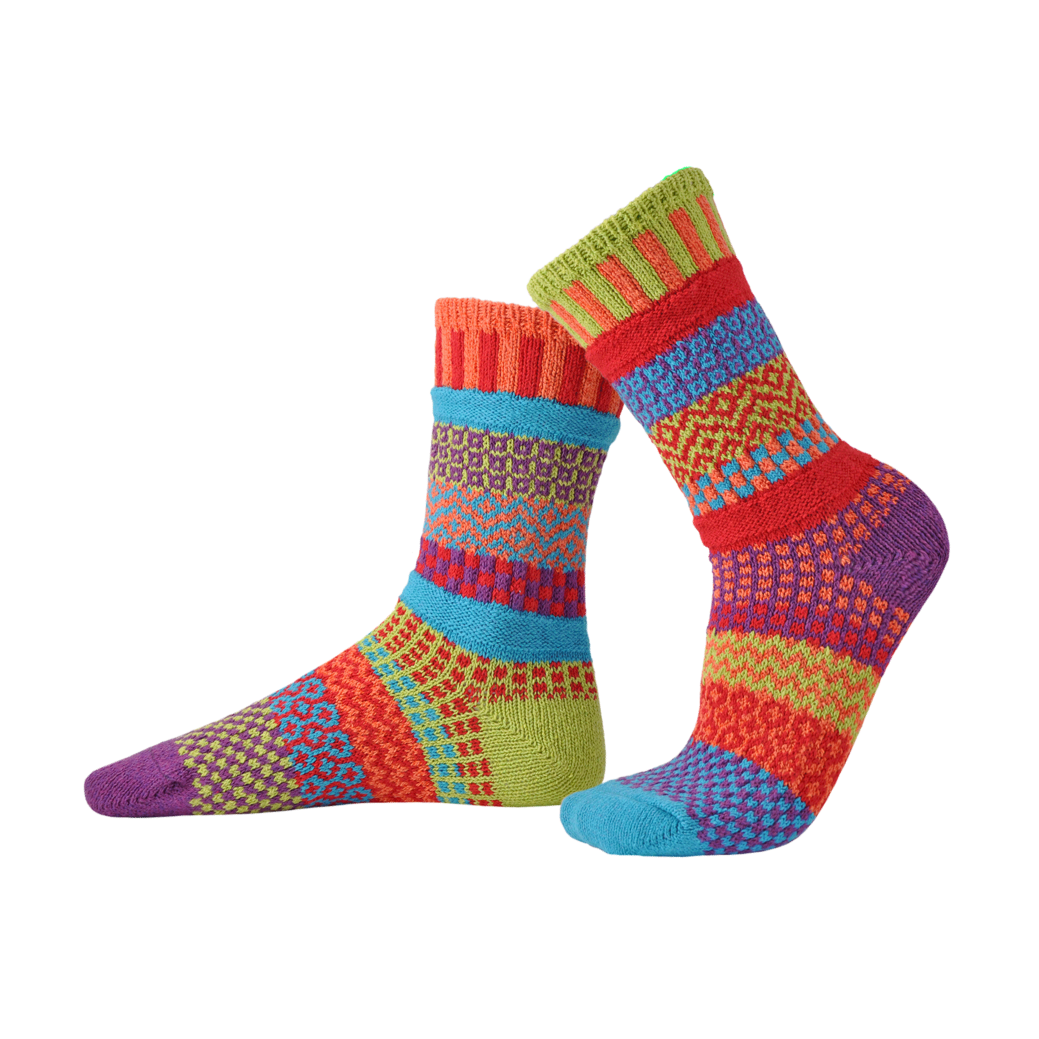 Cosmos Crew Socks | USA Made Sustainable Mismatched Socks