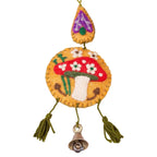Floral Felt Bell Charm