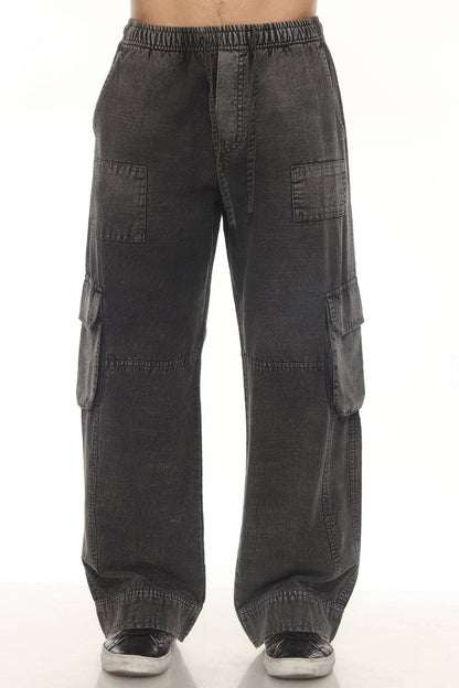 Stonewash Patch Cargo Pants