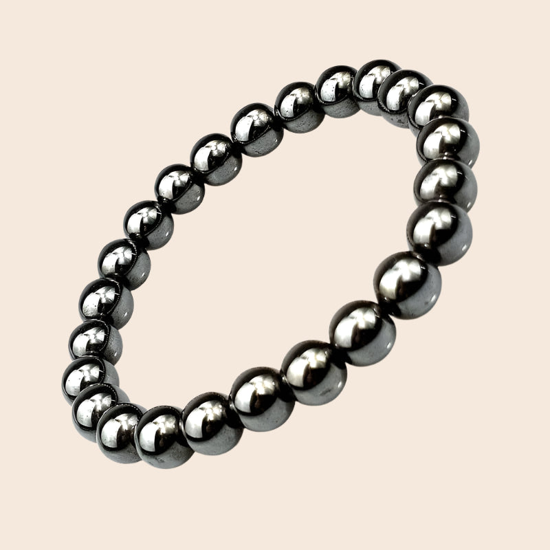 Hematite 8mm Bracelet (Non magnetic)