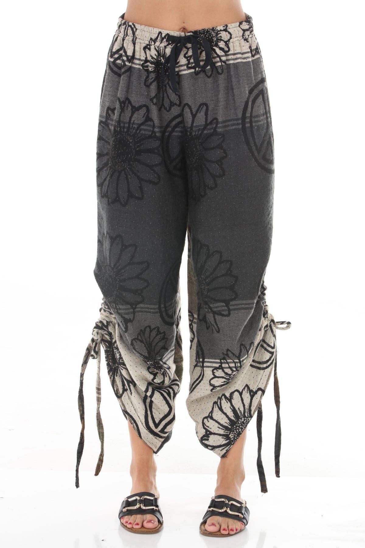 Cozy Peace Drawstring Palazzo Pants