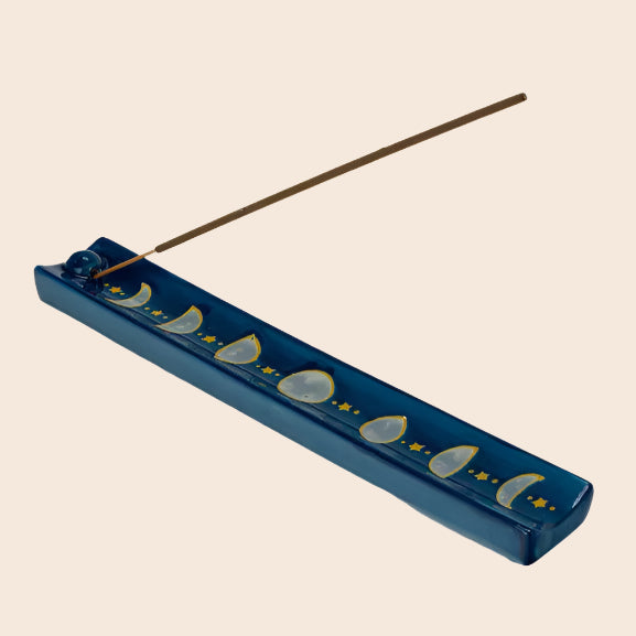 Ceramic Moon Phase Incense Burner