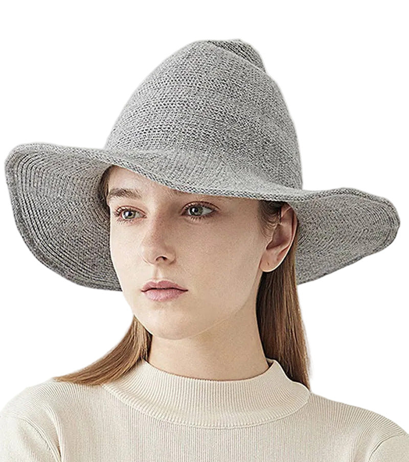 Black Knitted Witch Hat