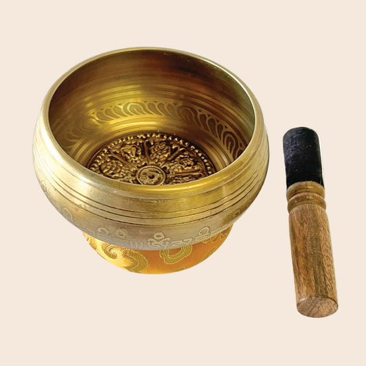 Singing Bowl Eight Auspicious Symbols of Buddhism