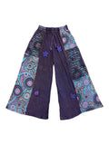 Cotton Razor Cut Palazzo Pants