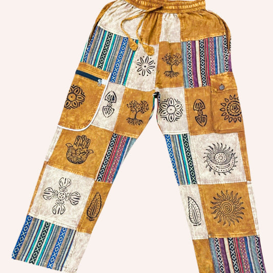 Earth Toned Patchwork Pants