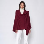 Solid Ruana with Shoulder Strap