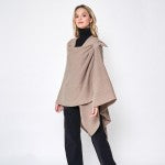 Solid Ruana with Shoulder Strap