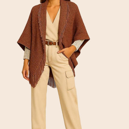 Soft Knit Fringe Kimono