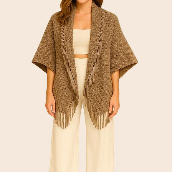 Soft Knit Fringe Kimono