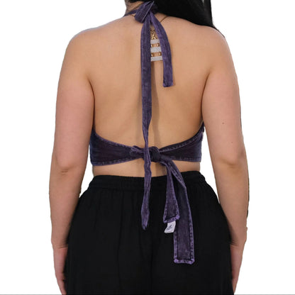 Boho Fairycore Reversible Cotton Embroidered Bralette