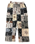 Black and White Celestial Patchwork Pants