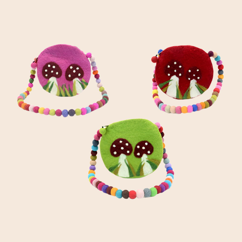 Mushroom Ball Handle Kids Bag