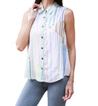 Ethereal Stripes Colored Patchwork Shirt