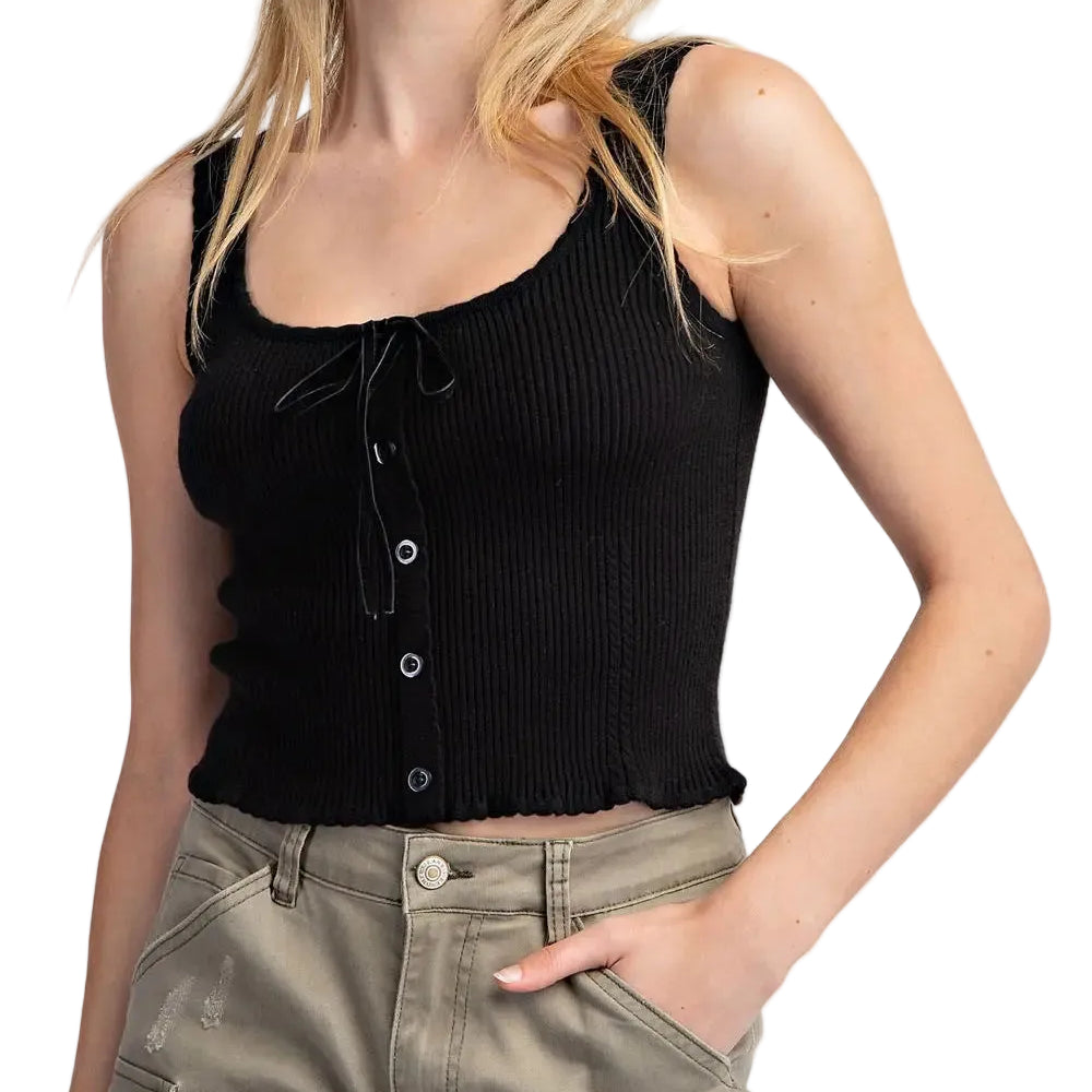 Bow Tie Sleeveless Tank Top
