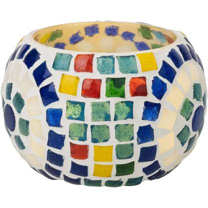 Evil Eye Mosaic Candle Holder