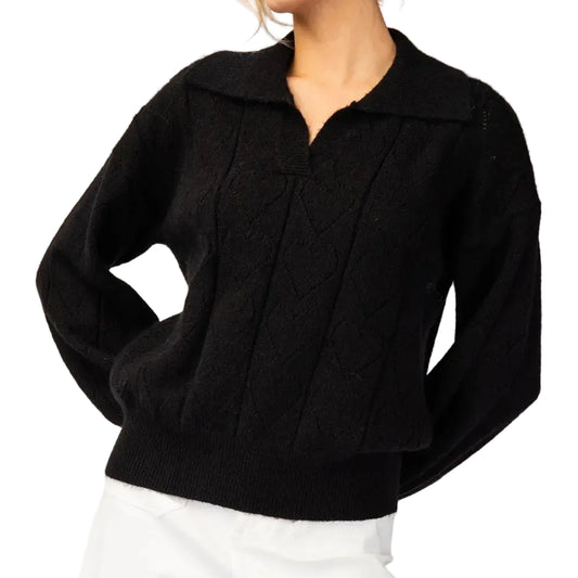 Heart Pattern Long Sleeve Sweater Top