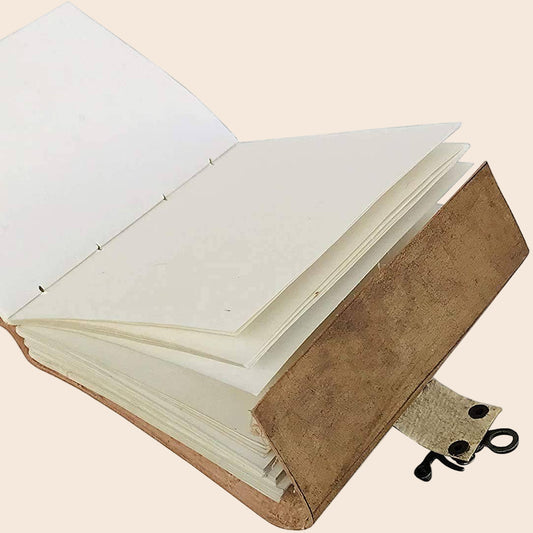 Embossed Leather Journal "The Journey"