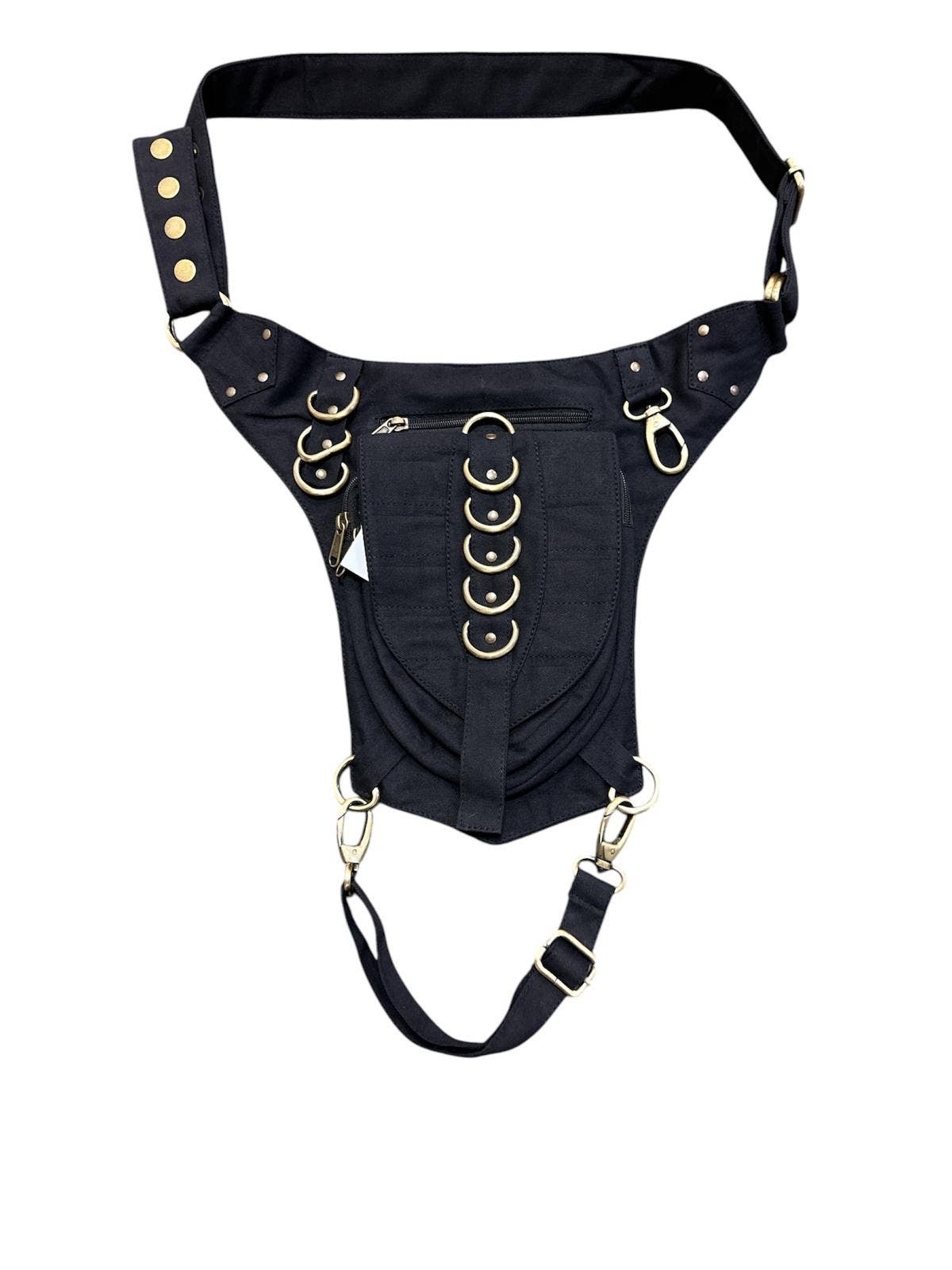Cotton Multi Ring Hip Fanny Bag CT14