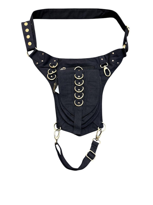 Cotton Multi Ring Hip Fanny Bag CT14