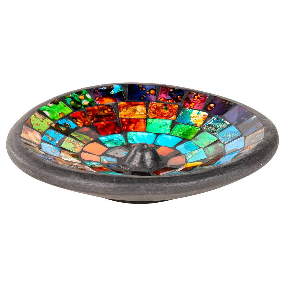 Rainbow Mosaic Incense Burner