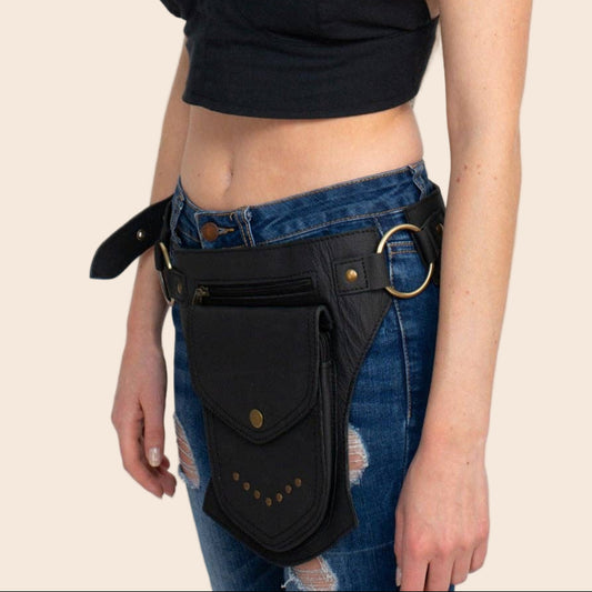 The Women's Traveler Pack - Leather Hip Utility Belt