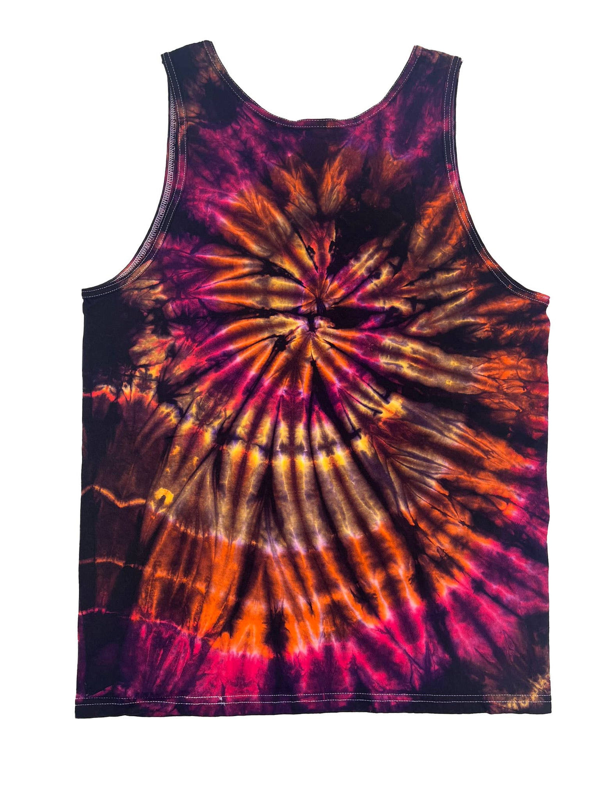 Electric Tie Dye Unisex Cotton Tank Top