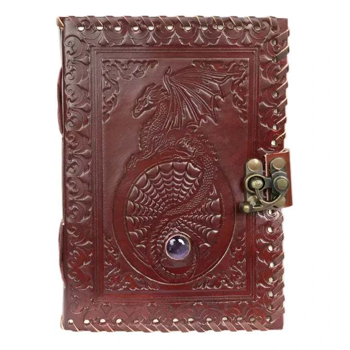 Amethyst Dragon Leather Journal