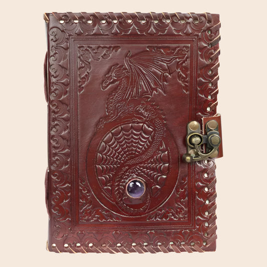 Amethyst Dragon Leather Journal