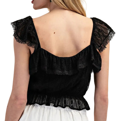 Ruffled Lace Camisole