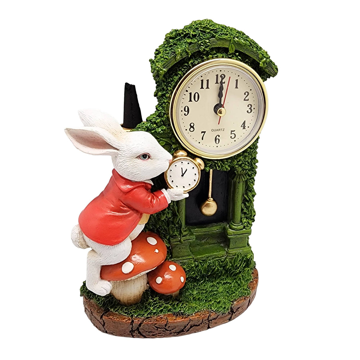 White Rabbit 2-in-1 Functional Clock Backflow Burner