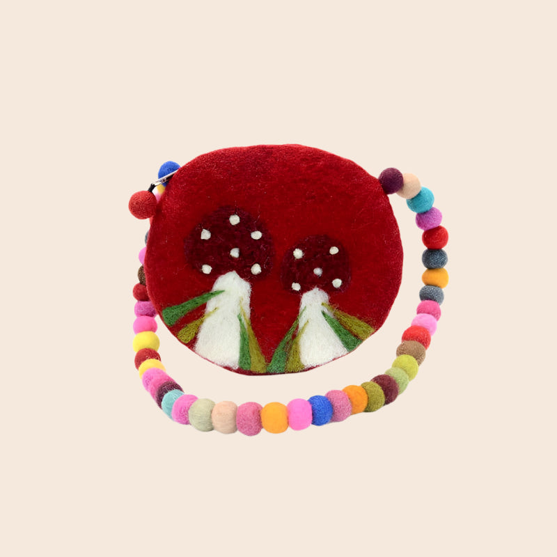 Mushroom Ball Handle Kids Bag