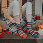 Nutmeg Crew Socks | USA Made Sustainable Mismatched Socks