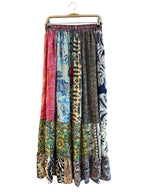 Multi Patch Long Festival Skirt