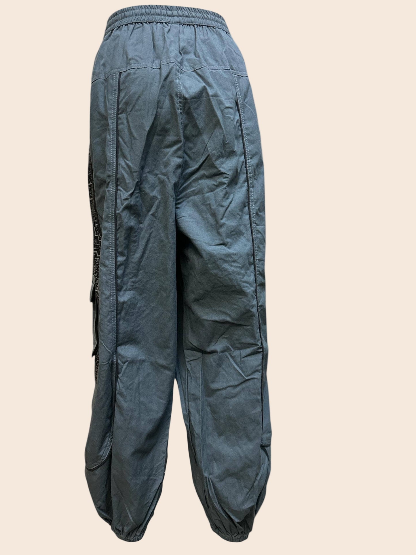 Swirl Pocket Printed Balloon Pants
