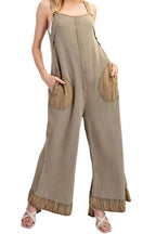 Snow Washed Waffle Knit Jumpsuit