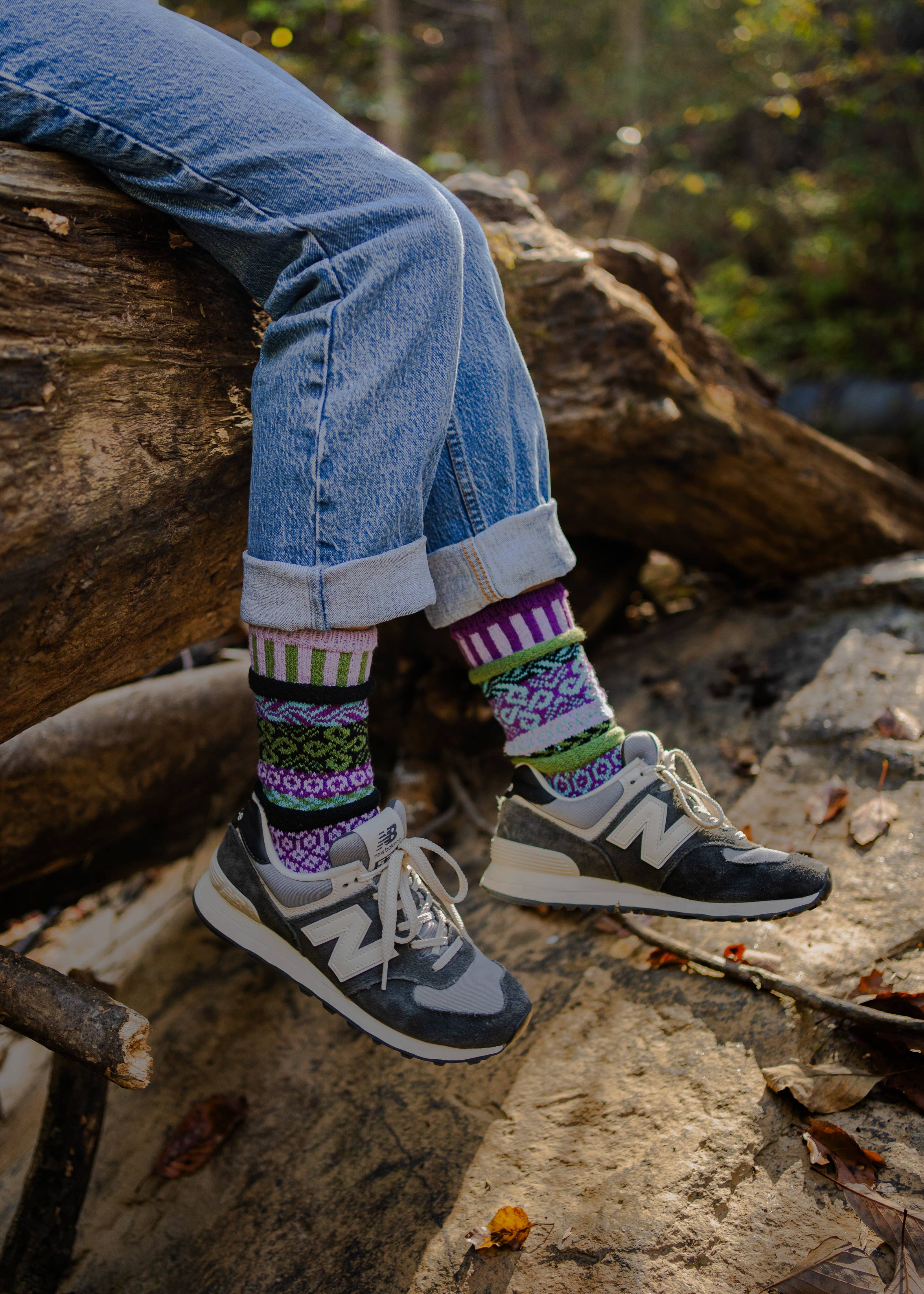 La Seine Crew Socks | USA Made Sustainable Mismatched Socks