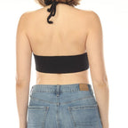 Corset Laced Knit Halter Top