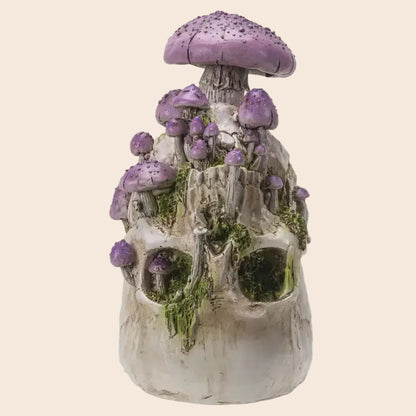 Skull with Purple Mushroom