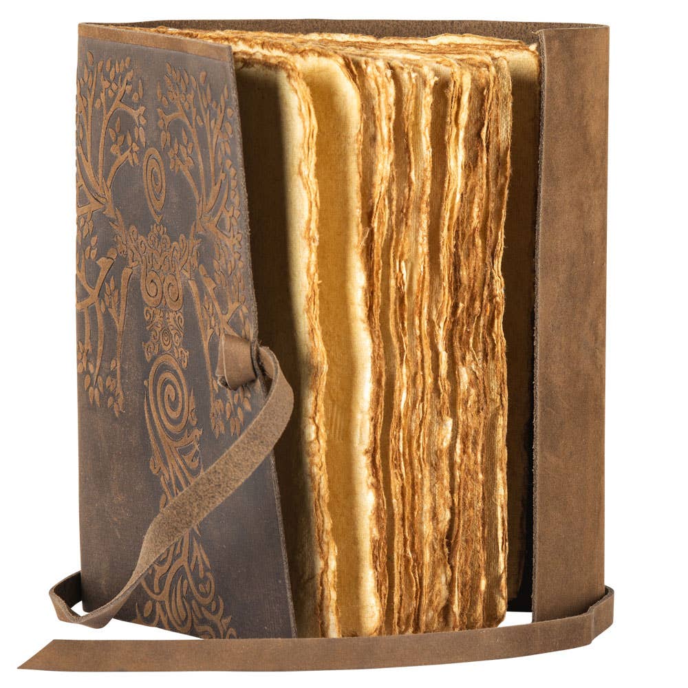 Brown Tree Goddess Suede Journal