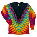 Rainbow V Tie Dye Unisex Long Sleeve Shirt