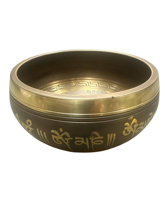 Om Mani Padme Hum Hand Carving Singing Bowl