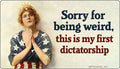STICKER: Sorry for being weird, this is my first ..