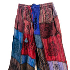 Plus Size Patchwork Wide Leg Palazzo Pant