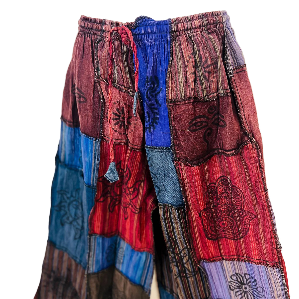 Plus Size Patchwork Wide Leg Palazzo Pant