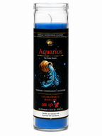 Glass Jar Candle Scented - Aquarius: The Water-Bearer