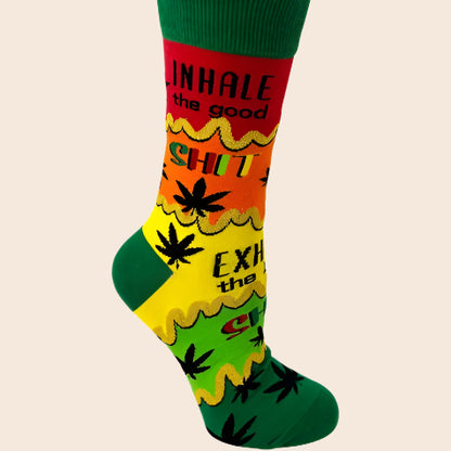 Inhale the Good, Exhale the Bad Women's Socks