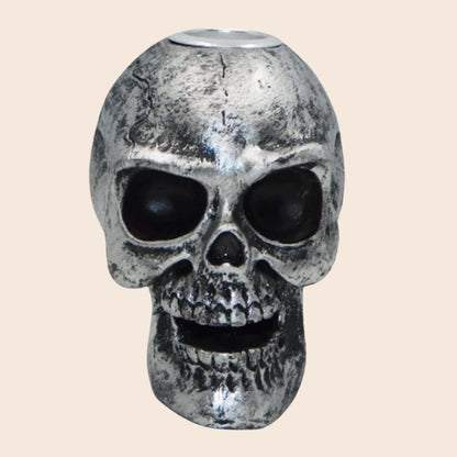 Silver Skull Backflow Burner