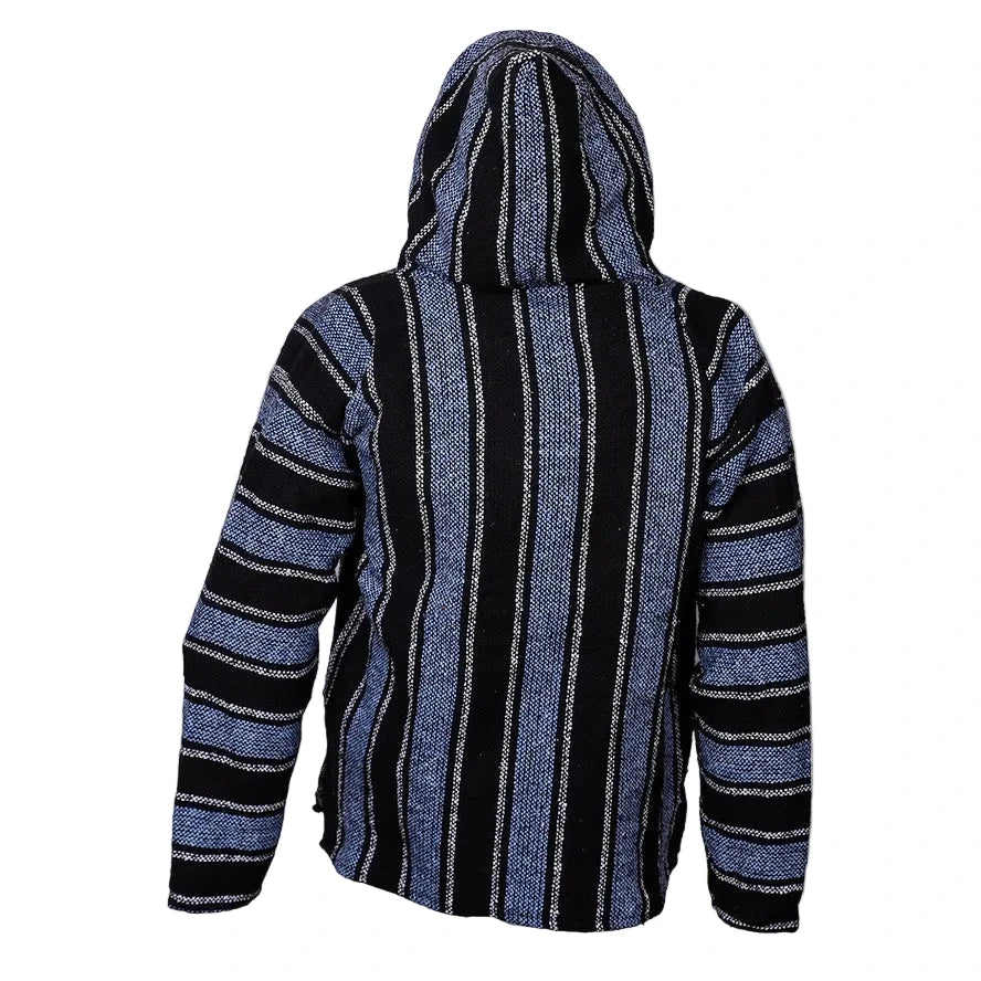 Baja Blue and Gray Stripes